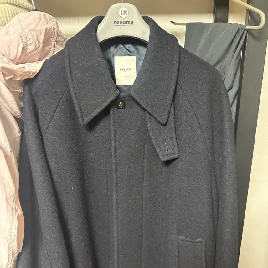 [BUNJANG] BELIER Maxi Wool Balmacaan Coat M / BELIER 맥시 울 발마칸 코트 M