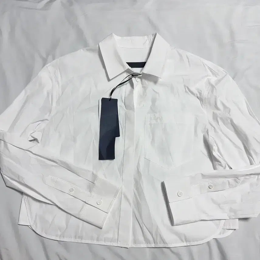 [BUNJANG] Juun.J White Cropped Shirt Size 34 / 준지 화이트 크롭 셔츠 34