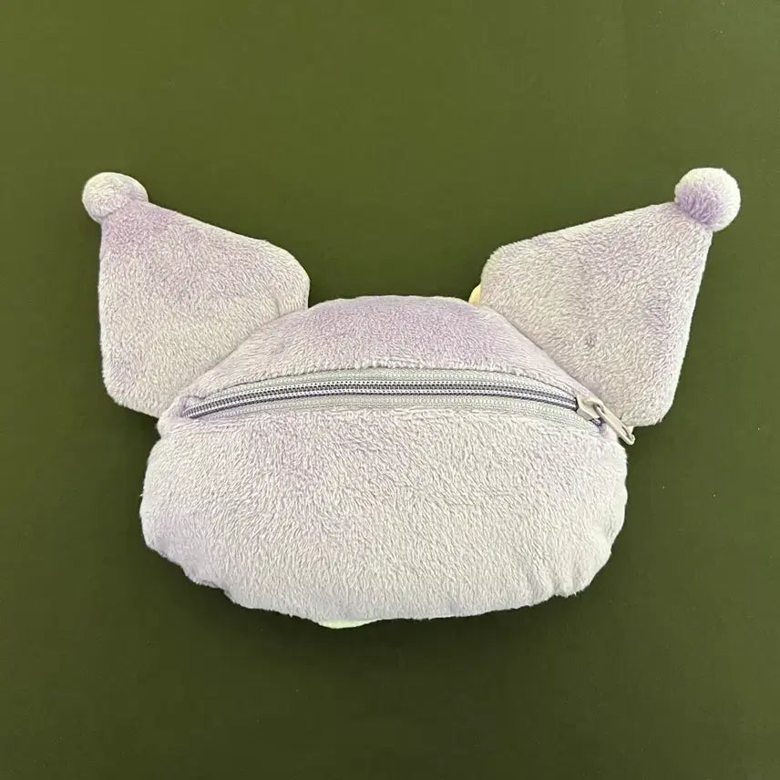 [BUNJANG] San-X Sanrio Kuromi Face Plush Pouch / 산엑스 산리오 아타리쿠지 쿠로미 얼굴 인형 파우치 누이 굿즈