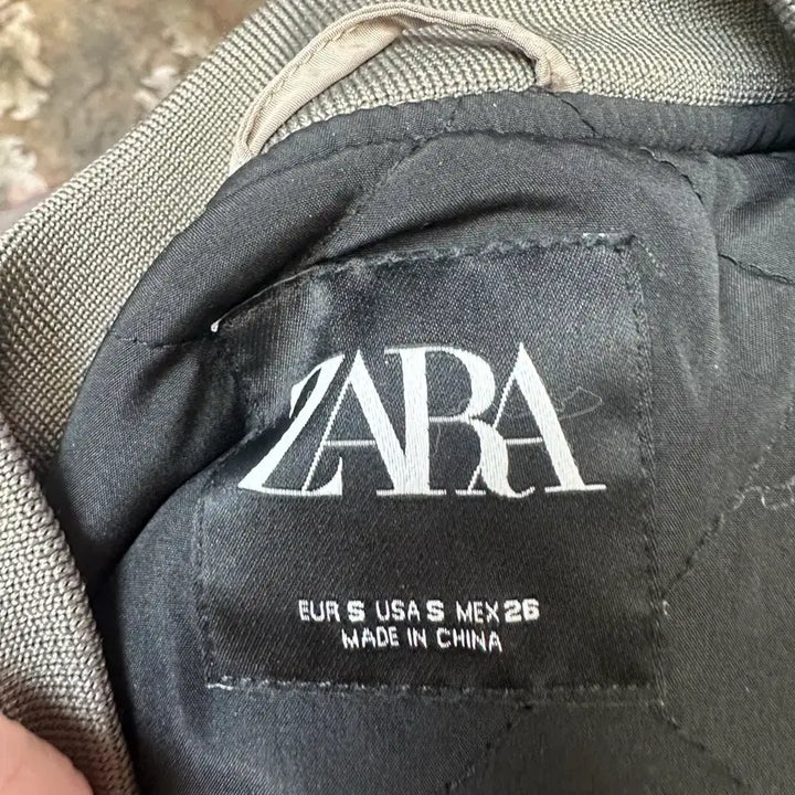 [BUNJANG] Zara Vintage Beige Bomber Jacket S / 자라 빈티지 베이지항공점퍼 S 알파인더스트리 항공점퍼 ma1 점퍼