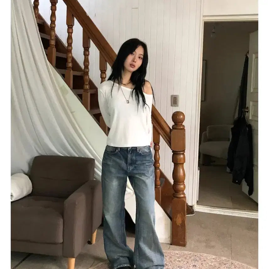 [BUNJANG] Loop On Boy Flare Denim Jeans / 루프온 보이 플레어 데님 진 m