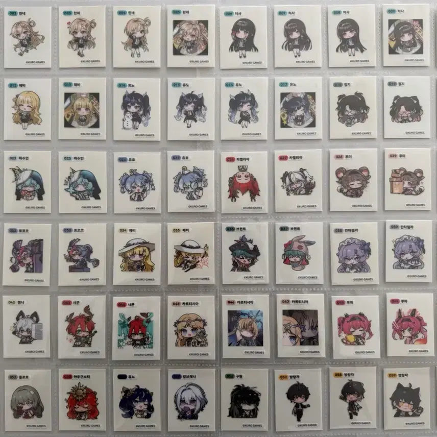 [BUNJANG] Genshin Impact Stickers Bundle Set (Includes Jean and Wanderer) / 명조 띠부씰 36종 일괄판매(젠니. 방랑자포함)