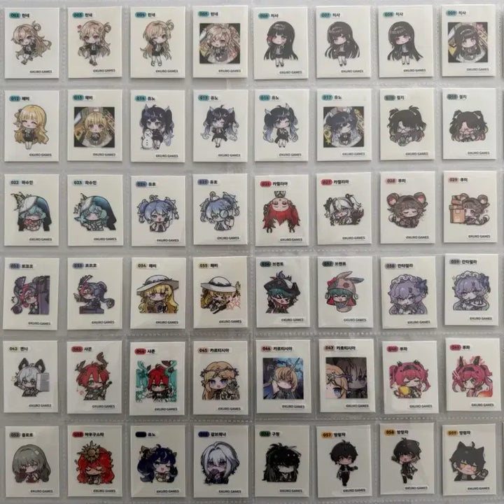 [BUNJANG] Genshin Impact Stickers Bundle Set (Includes Jean and Wanderer) / 명조 띠부씰 36종 일괄판매(젠니. 방랑자포함)