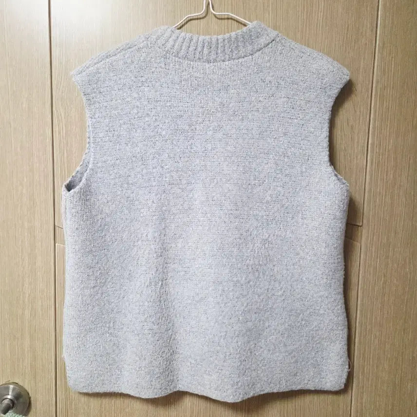 [BUNJANG] Knit Zip-Up Vest / 니트 집업 조끼 베스트 프리사이즈