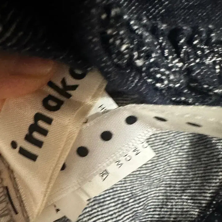 [BUNJANG] imakokoni Girl Black Denim Ruffle Collar Shirt Jacket / imakokoni girl 도쿄걸 모리걸 흑청 둥근카라 셔츠자켓