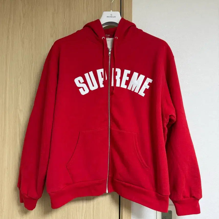 [SOLD OUT] [XL] 24F/W 슈프림 아크 써멀 라인드 후드집업 레드