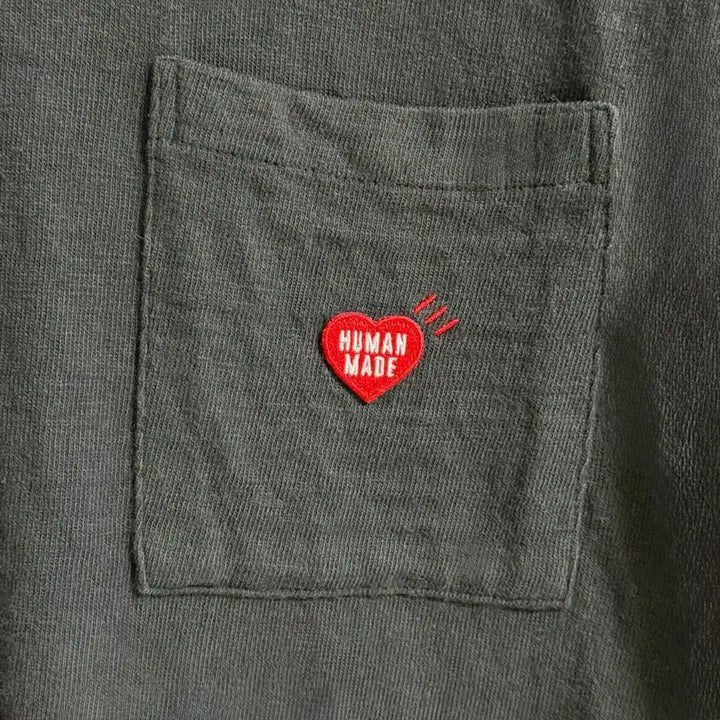 [BUNJANG] Humanmade Heart Pocket T-Shirt Black L / Humanmade 휴먼메이드 하트 포켓 티셔츠 블랙 L