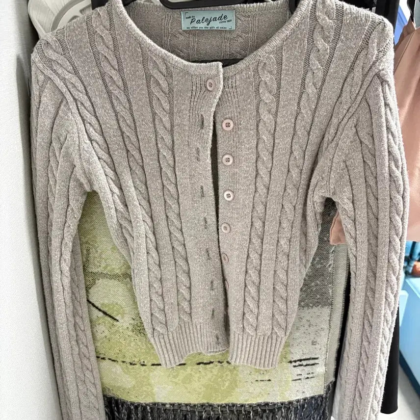 [BUNJANG] Palejade Cable Knit Cardigan / palejade 케이블 니트 가디건