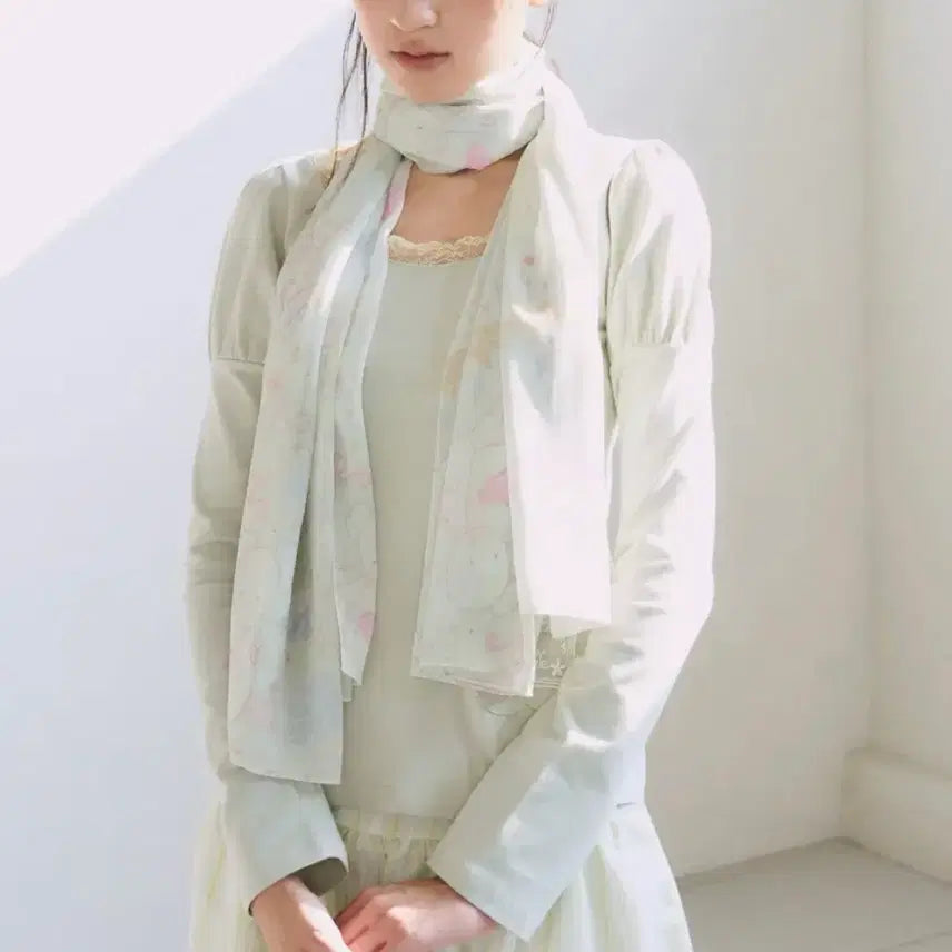 [BUNJANG] OP.Fish T-Shirt &amp; Scarf Set / 급처) 오피쉬 티&amp;머플러 세트