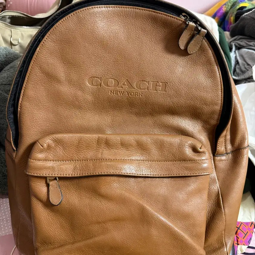 [BUNJANG] Coach Leather Backpack / 코치 백팩