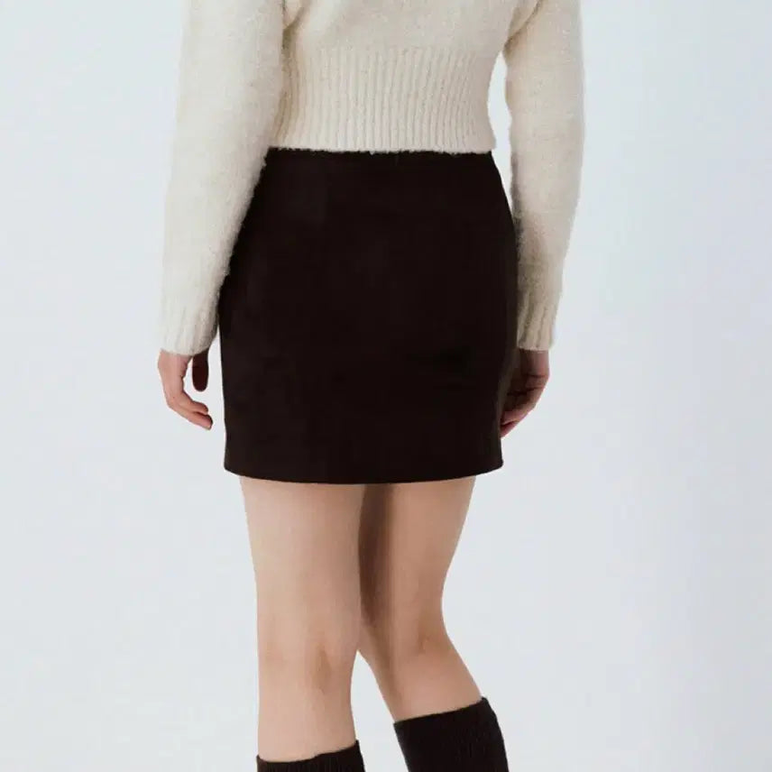 [BUNJANG] 르 Faux Suede Mini Skirt / 르 faux suede mini skirt 스웨이드 미니 스커트