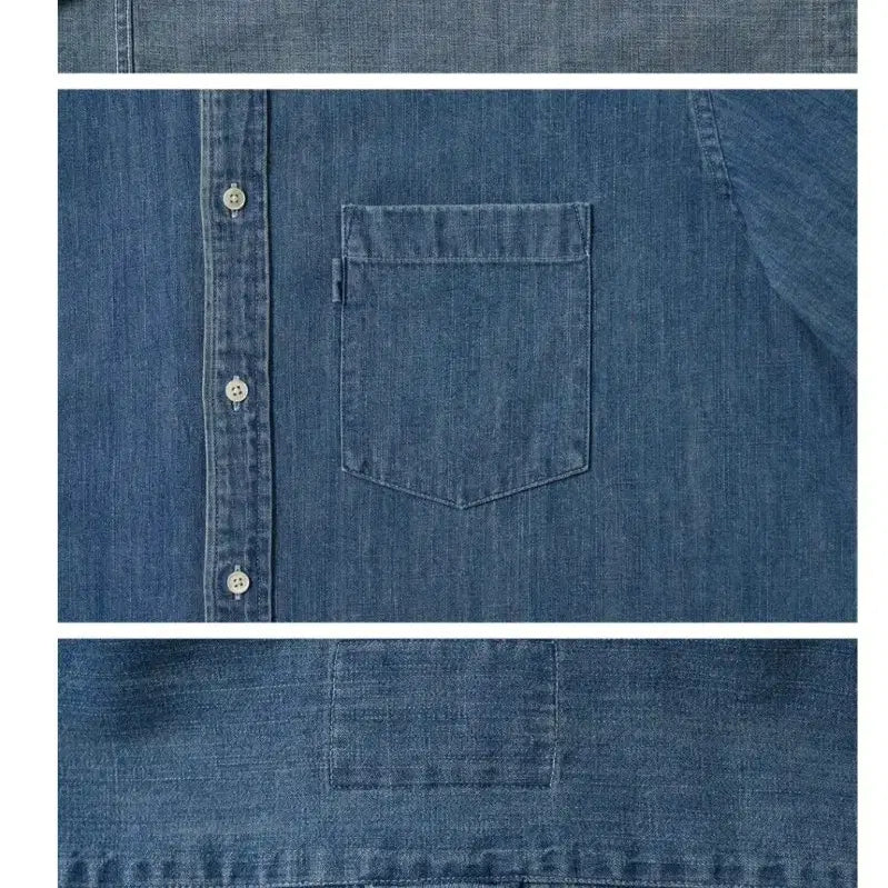 [BUNJANG] Pottery Denim Shirt Mid Blue Size 2 / (새상품) 포터리 데님셔츠 미드블루 2사이즈