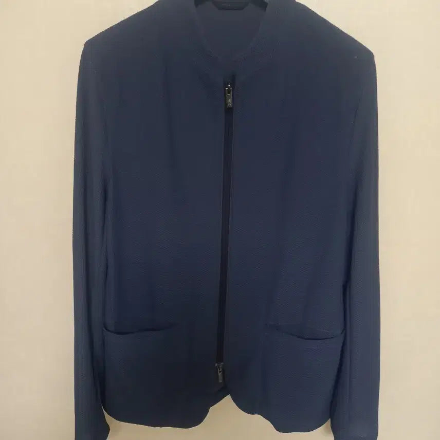 [BUNJANG] Emporio Armani Collezione Spring/Summer Nylon Windbreaker Jacket Navy / 알마니꼴레지오니 봄,여름 자켓 100~날씬105