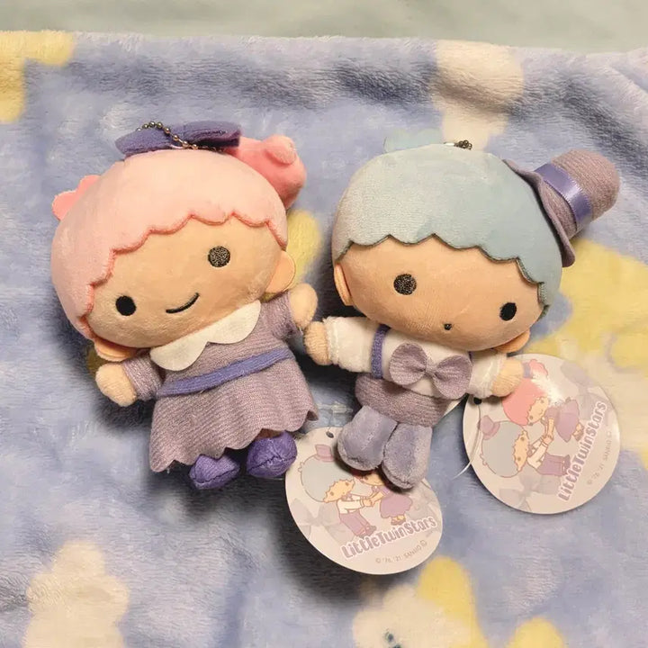 [BUNJANG] Little Twin Stars Kiki &amp; Lala Keyring Set / 리틀트윈스타 인형 키링 세트 키키 라라