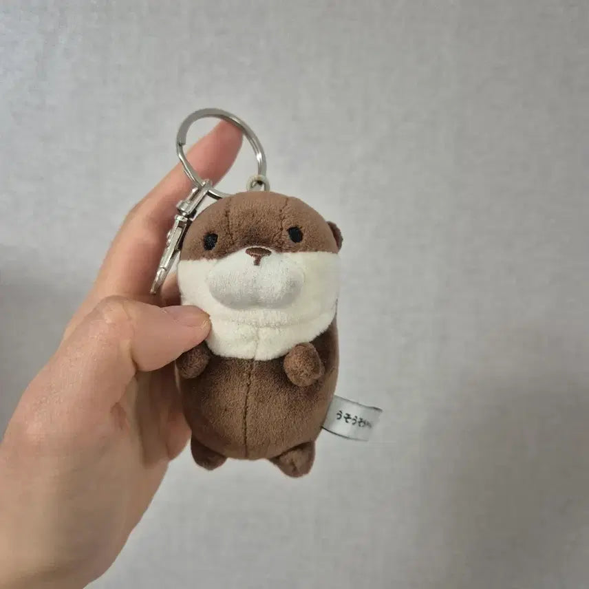 [BUNJANG] Otter Brown Plush Keyring / 수달 인형 키링 브라운 봉제인형