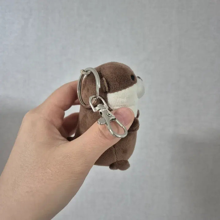 [BUNJANG] Otter Brown Plush Keyring / 수달 인형 키링 브라운 봉제인형