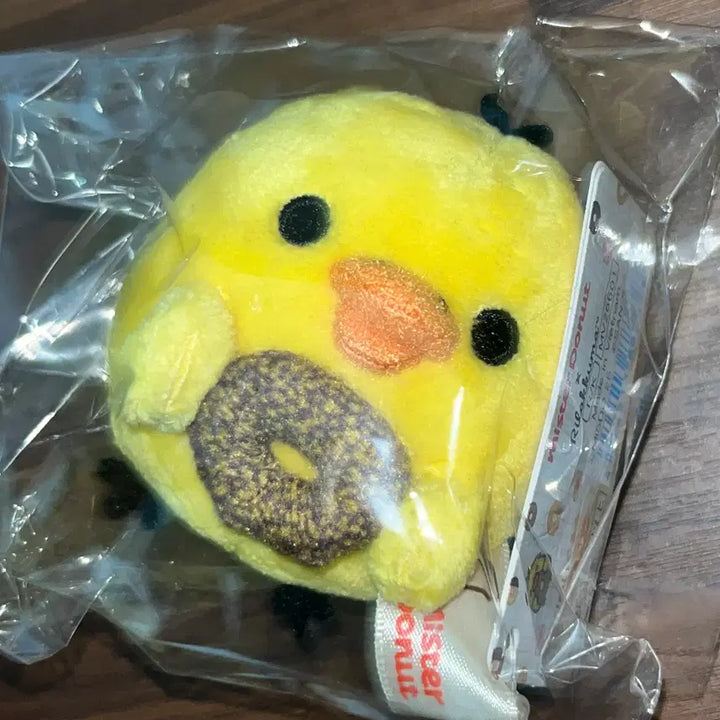 [BUNJANG] Rilakkuma X Mr. Donut Kiiroitori Tenori Mascot Plush / 리락쿠마 미스터도넛 콜라보 키이로이토리 테노리 인형 마스코트