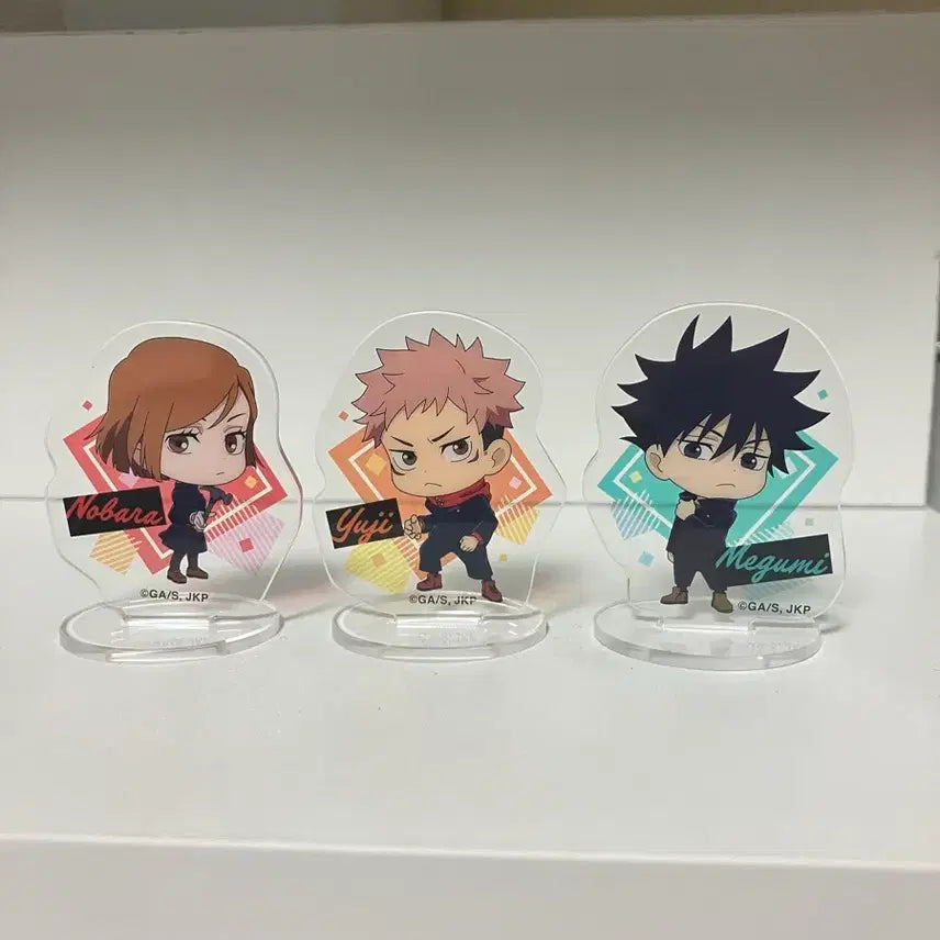 [BUNJANG] Jujutsu Kaisen Megumi Nobara Mini Acrylic Stand Bundle Set / 주술회전 유지 메구미 노바라 미니 아크릴 스탠드 일괄