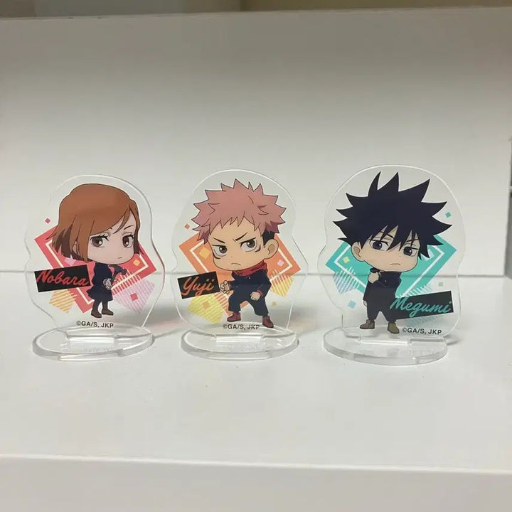 [BUNJANG] Jujutsu Kaisen Megumi Nobara Mini Acrylic Stand Bundle Set / 주술회전 유지 메구미 노바라 미니 아크릴 스탠드 일괄