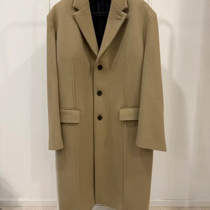 [BUNJANG] STU 3-Button Oversized Camel Coat / [L] STU 3버튼 오버핏 카멜코트