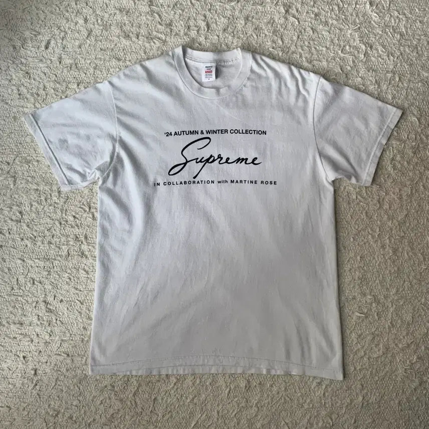 [BUNJANG] Supreme Martin Rose Cotton T-Shirt / 슈프림 마틴로즈 콜라보레이션 코튼 티셔츠