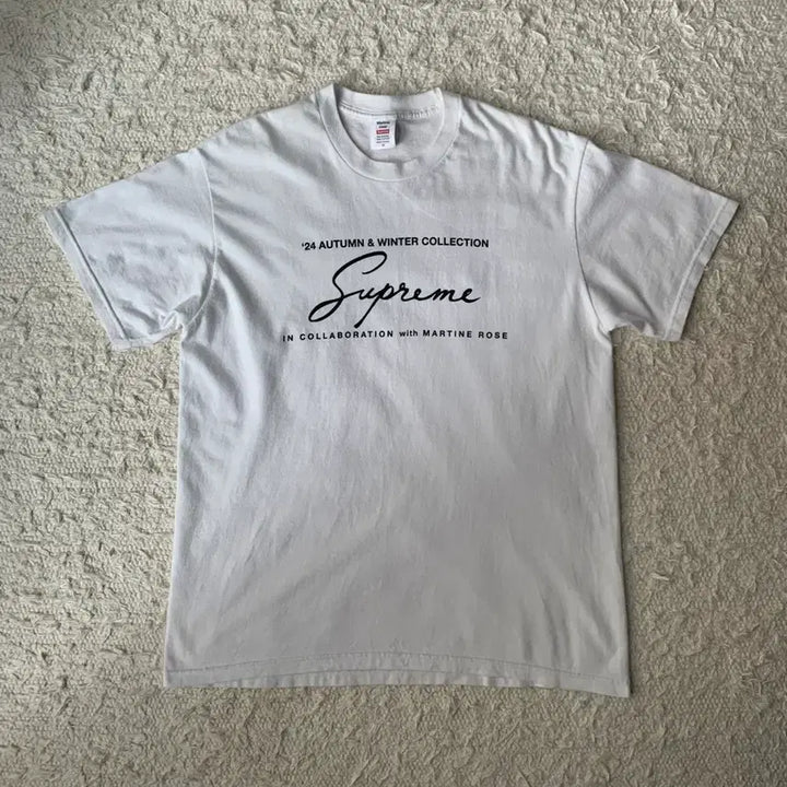 [BUNJANG] Supreme Martin Rose Cotton T-Shirt / 슈프림 마틴로즈 콜라보레이션 코튼 티셔츠
