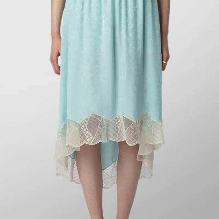 [BUNJANG] ZADIG &amp; VOLTAIRE Joslin Jac Leo Lace Silk Skirt / 쟈앤볼테르 Joslin Jac leo 레이스 실크 스커트