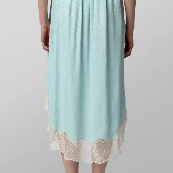 [BUNJANG] ZADIG &amp; VOLTAIRE Joslin Jac Leo Lace Silk Skirt / 쟈앤볼테르 Joslin Jac leo 레이스 실크 스커트