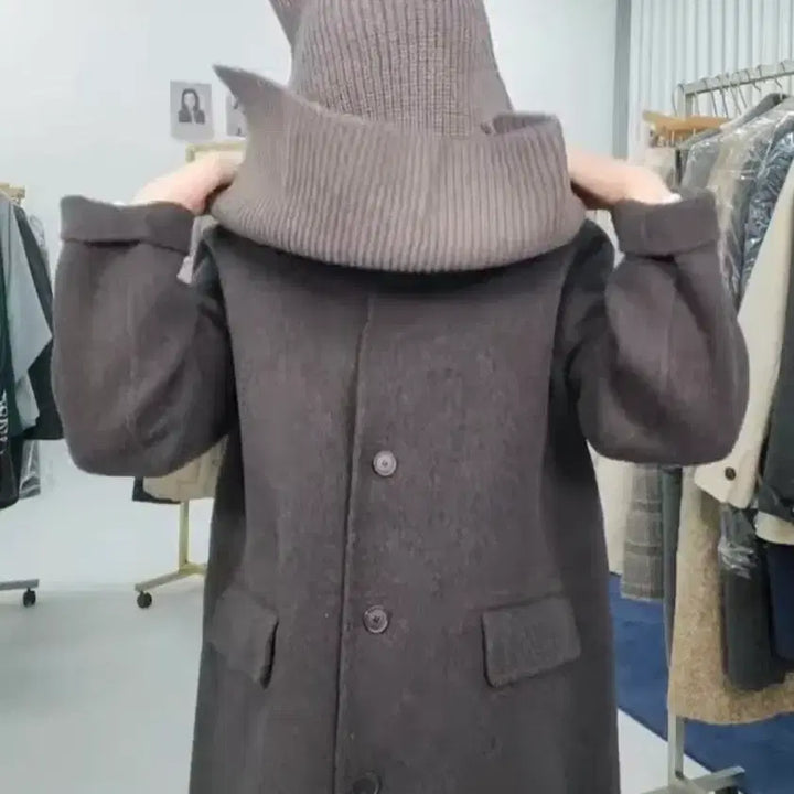[BUNJANG] Gray Turtleneck Neck Warmer / 그레이 넥워머