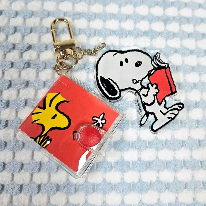 [BUNJANG] Snoopy Acrylic Charm &amp; Note Keyring / 스누피 아크릴 참 &amp; 노트 키링