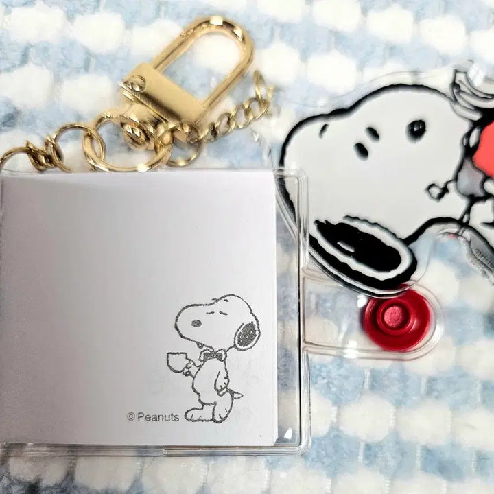 [BUNJANG] Snoopy Acrylic Charm &amp; Note Keyring / 스누피 아크릴 참 &amp; 노트 키링