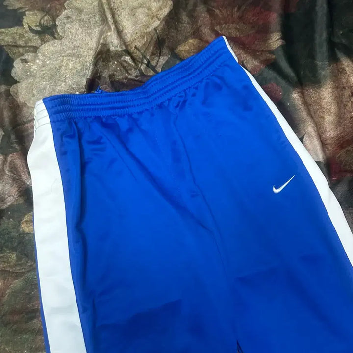 [BUNJANG] Nike Vintage Dri-FIT Side Button Blue Wide Track Pants XL / 나이키 빈티지 드라이핏 사이드버튼 블루와이드트랙팬츠 XL 아디다스 츄리닝
