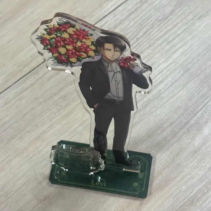 [BUNJANG] Attack on Titan Levi Birthday Flower Bouquet Acrylic Standee / 진격의 거인 진격거 리바이 생일 꽃다발 아크릴