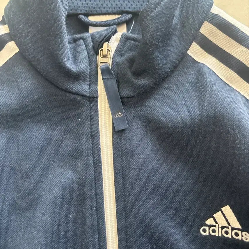 [BUNJANG] Adidas Navy Three Stripes Track Jacket Bundle Set / 아디다스 네이비 삼선 트랙저지.두개일괄90.100