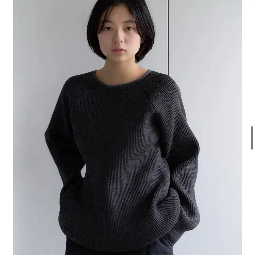 [BUNJANG] Pesto Charcoal Loose Fit Knit Sweater / (새상품) 페스토 pesto 니트