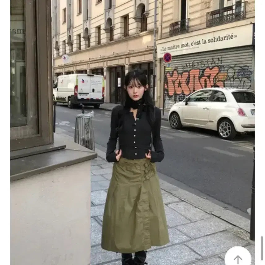 [BUNJANG] Minipoe Monet Belt Long Skirt / (새상품) 미니포에 모네 벨트 롱 스커트
