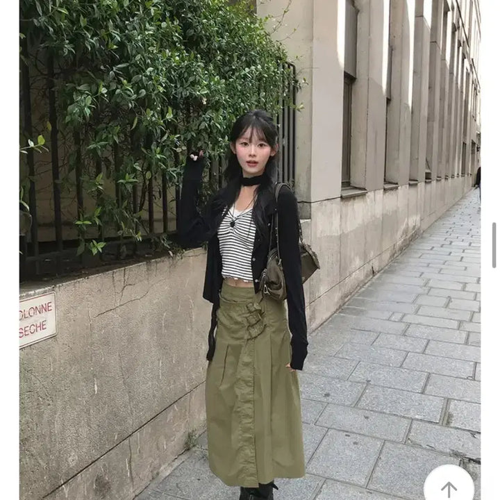 [BUNJANG] Minipoe Monet Belt Long Skirt / (새상품) 미니포에 모네 벨트 롱 스커트