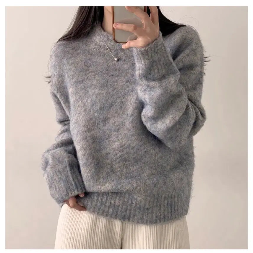 [BUNJANG] Peach Mode Mohair Wool Knit / 피치모드 모헤어 울니트