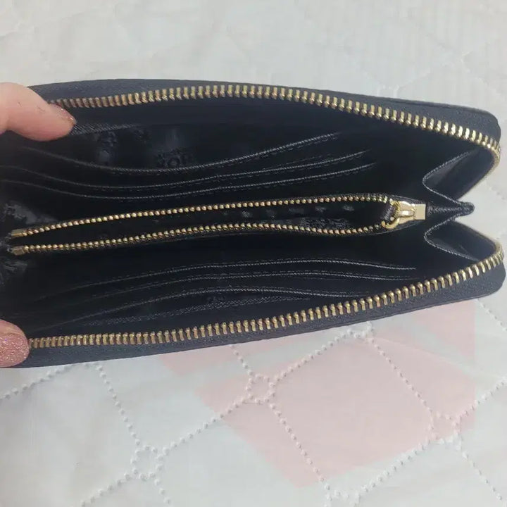 [BUNJANG] Michael Kors Black Leather Long Wallet / 마이클코어스 블랙 레더 장지갑