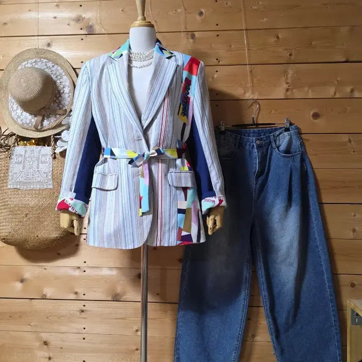 [SOLD OUT] 도톡한 배색자켓