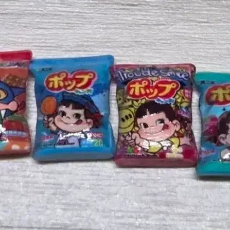 [BUNJANG] Peko Chan &amp; Crayon Shin-chan Miniature Snack Bag Set / 미니어쳐 페코짱 및 짱구 과자봉지 세트 6ea