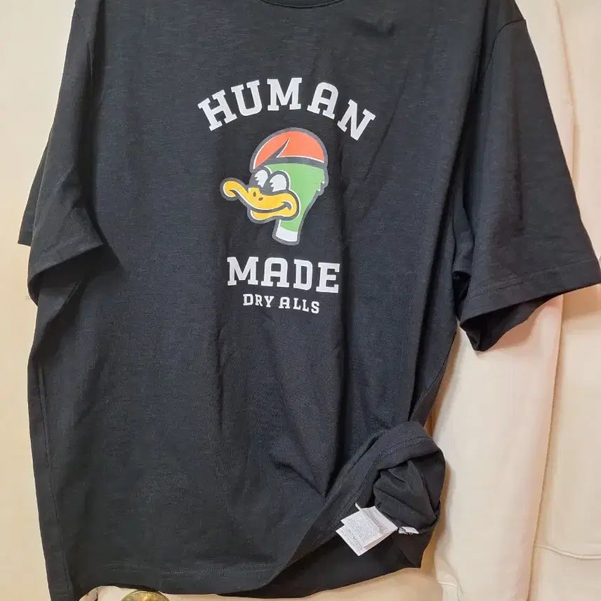 [SOLD OUT] 휴먼메이드 오리 프린팅 블랙 티셔츠