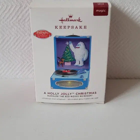 [BUNJANG] Hallmark Rudolph Turntable Sound Ornament / (희귀)(2019년홀마크) 루돌프 턴테이블 사운드 오너먼트