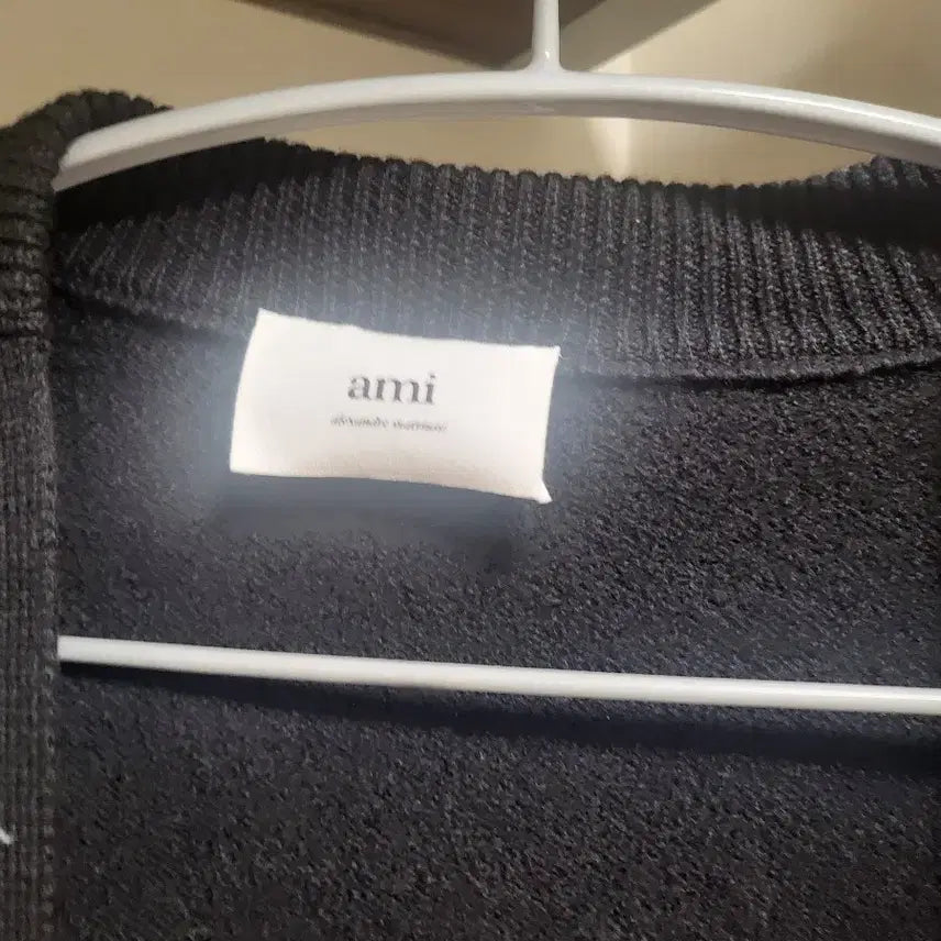 [BUNJANG] Ami Big Heart Intarsia Cardigan (L) / 아미 빅하트 인타르시아 가디건 오버핏L