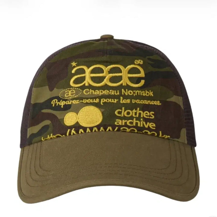 [BUNJANG] aeae Web Logo Mesh Cap Camo / aeae 웹 로고 메쉬 캡 카모 Web Logo Mesh Cap Camo