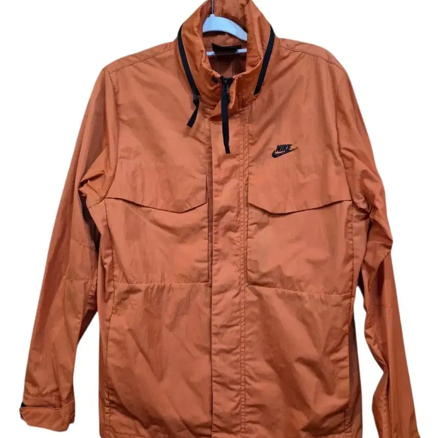 [BUNJANG] Nike Windbreaker Jacket (Orange) / 나이키 윈드브레이커 바람막이 M 오렌지 (스우시로고)