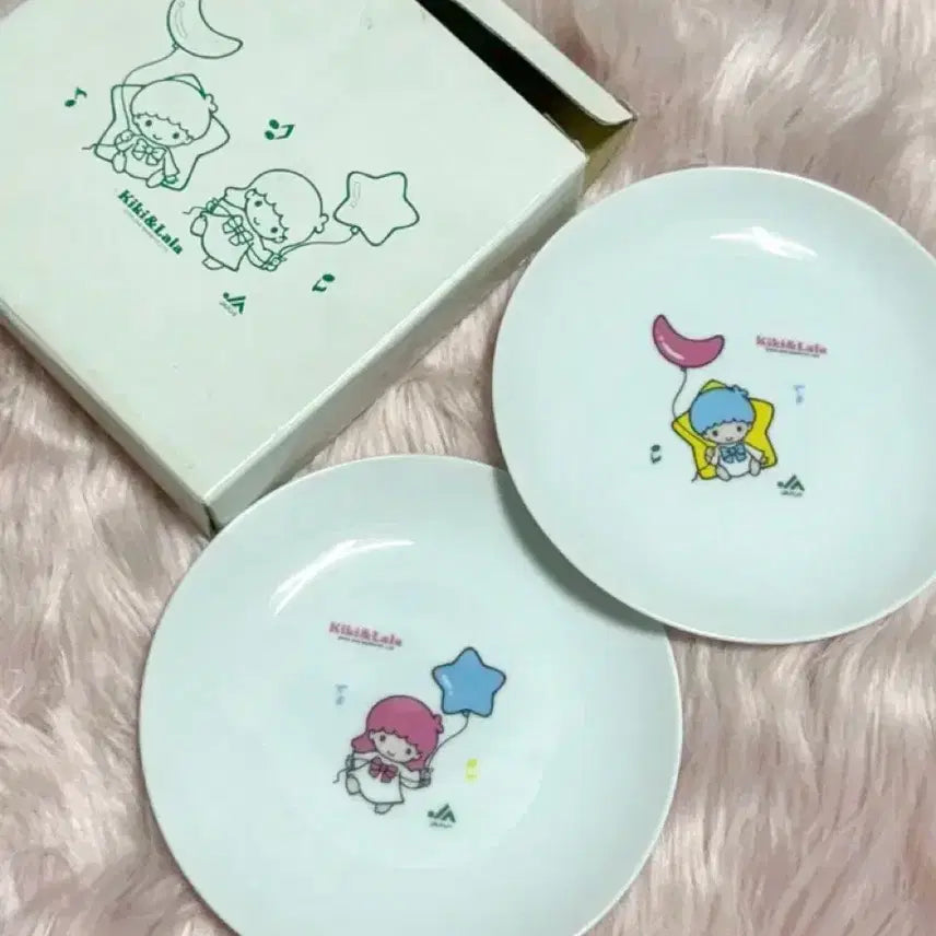 [BUNJANG] Little Twin Stars Glass Bowl Set / 고전 리틀트윈스타 유리그릇 2P 세트 박스포함