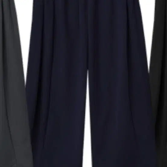 [BUNJANG] Snap Button Benny Side Buckle Wide Banding Pants Navy / 스냅버튼 베니 사이드비조 와이드 밴딩 팬츠 네이비 색상 판매(새상품)