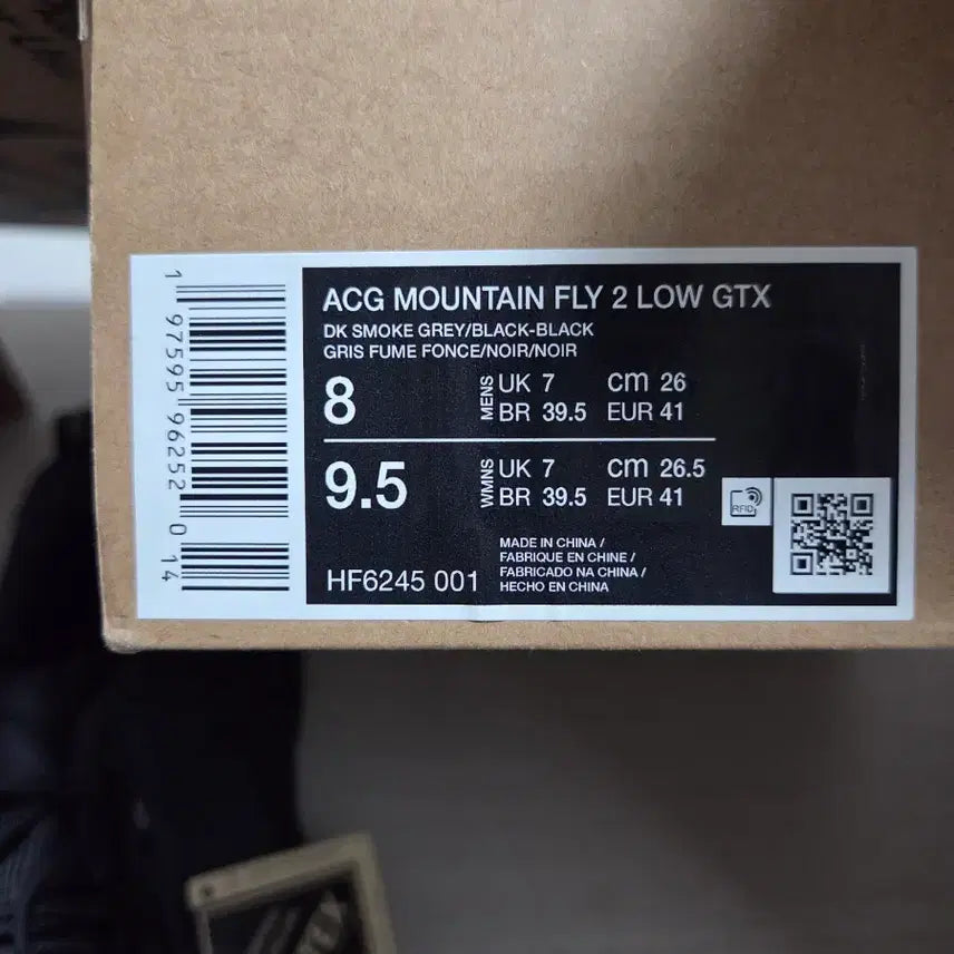 [BUNJANG] Nike ACG Mountain Fly 2 Low Gore-Tex Black / 나이키 ACG 마운틴 플라이 2 로우 블랙(hf6245)