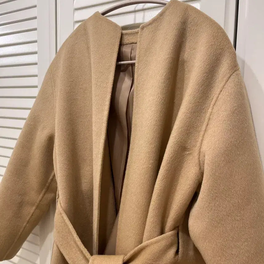 [BUNJANG] Cashmere 100% Camel Coat / 캐시미어 100% 코트 66 77